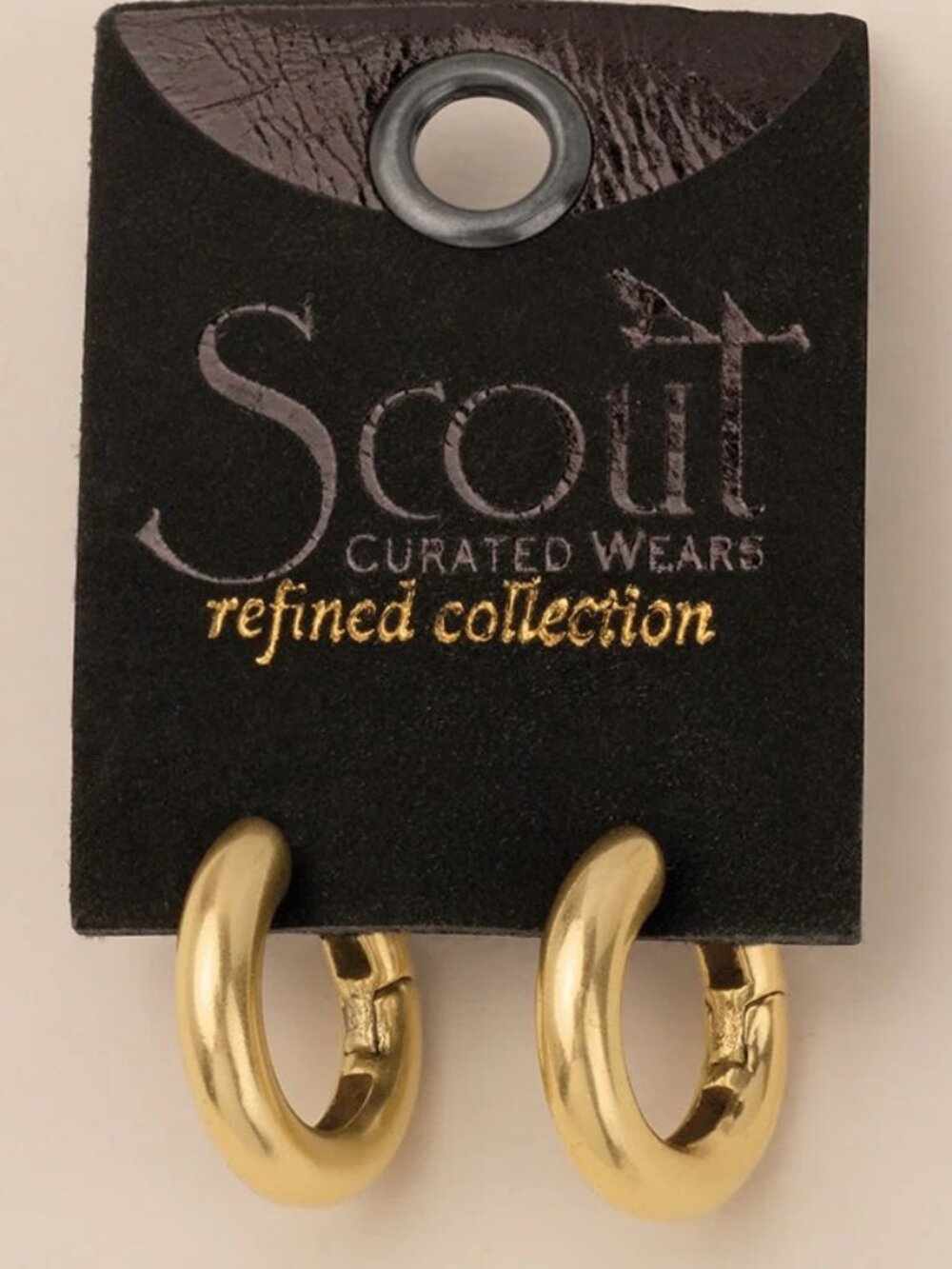 SCOUT Refined Earring Collection - Stellar Hoop/Gold - NWT - Picture 3 of 3